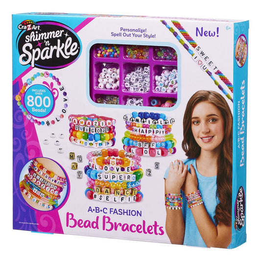 Shimmer N Sparkle ABC Fashion Beads Bracelets