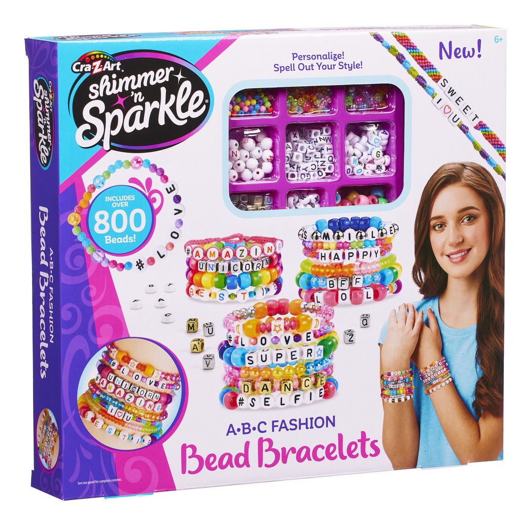 Shimmer N Sparkle ABC Fashion Beads Bracelets