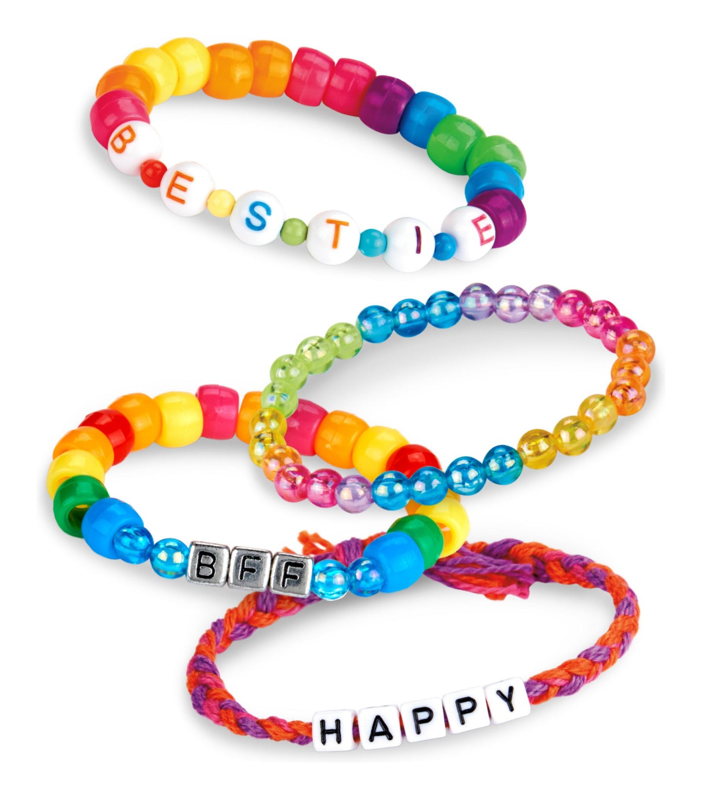 Shimmer N Sparkle ABC Fashion Beads Bracelets