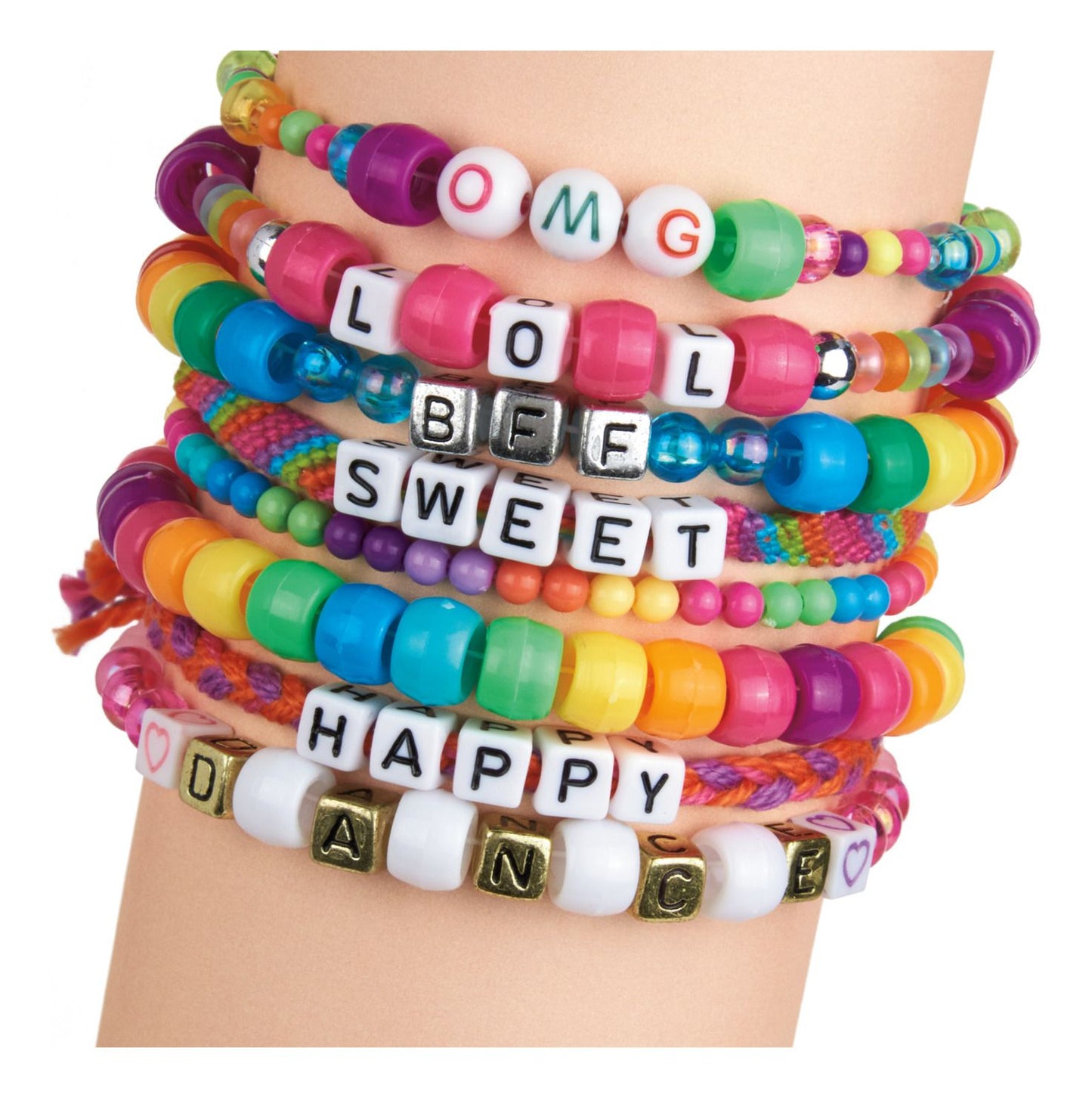 Shimmer N Sparkle ABC Fashion Beads Bracelets