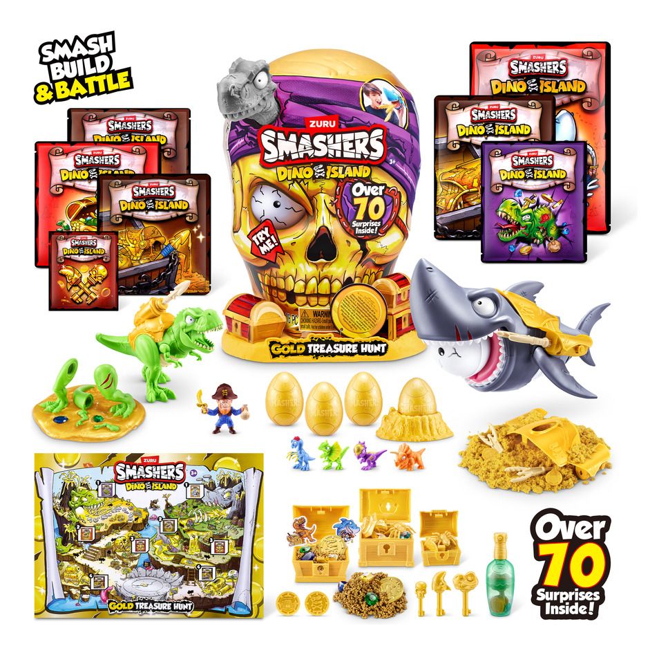 Smashers Dino Island S1 Gold Treasure Hunt