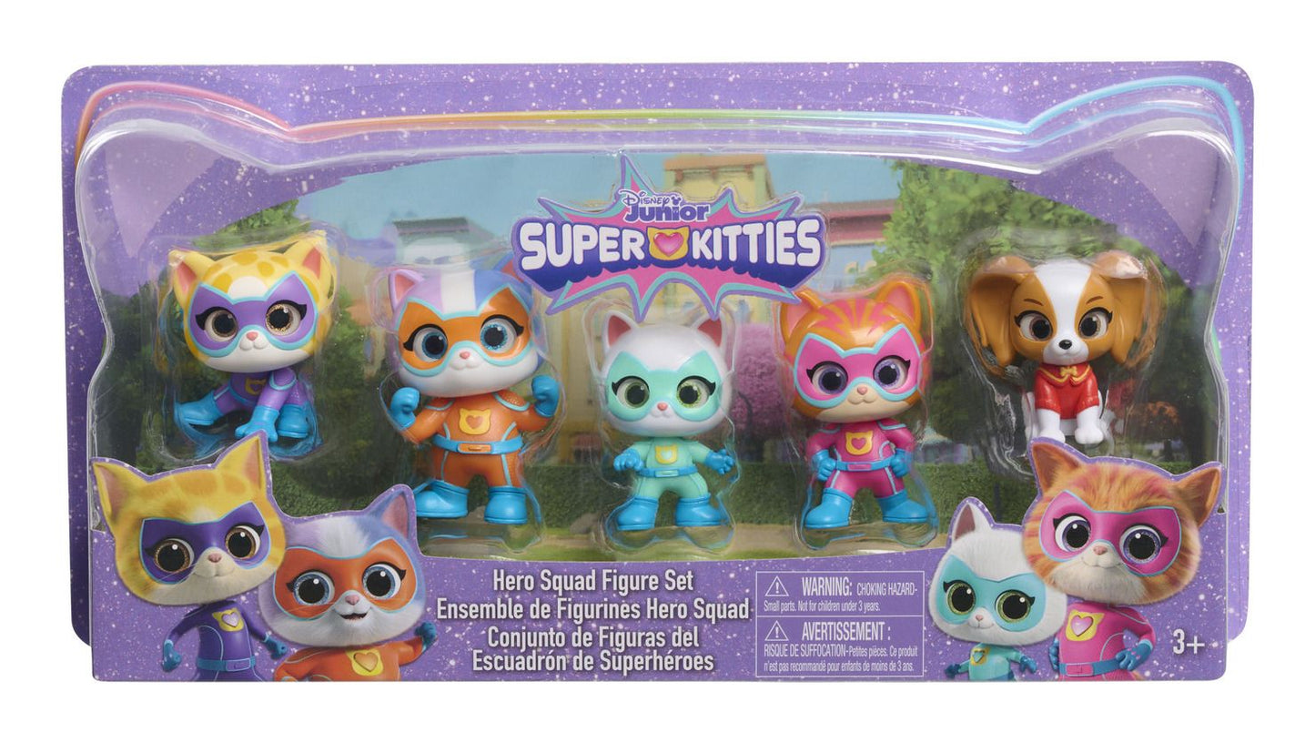 SuperKitties Collectible Hero Squad Figure Set