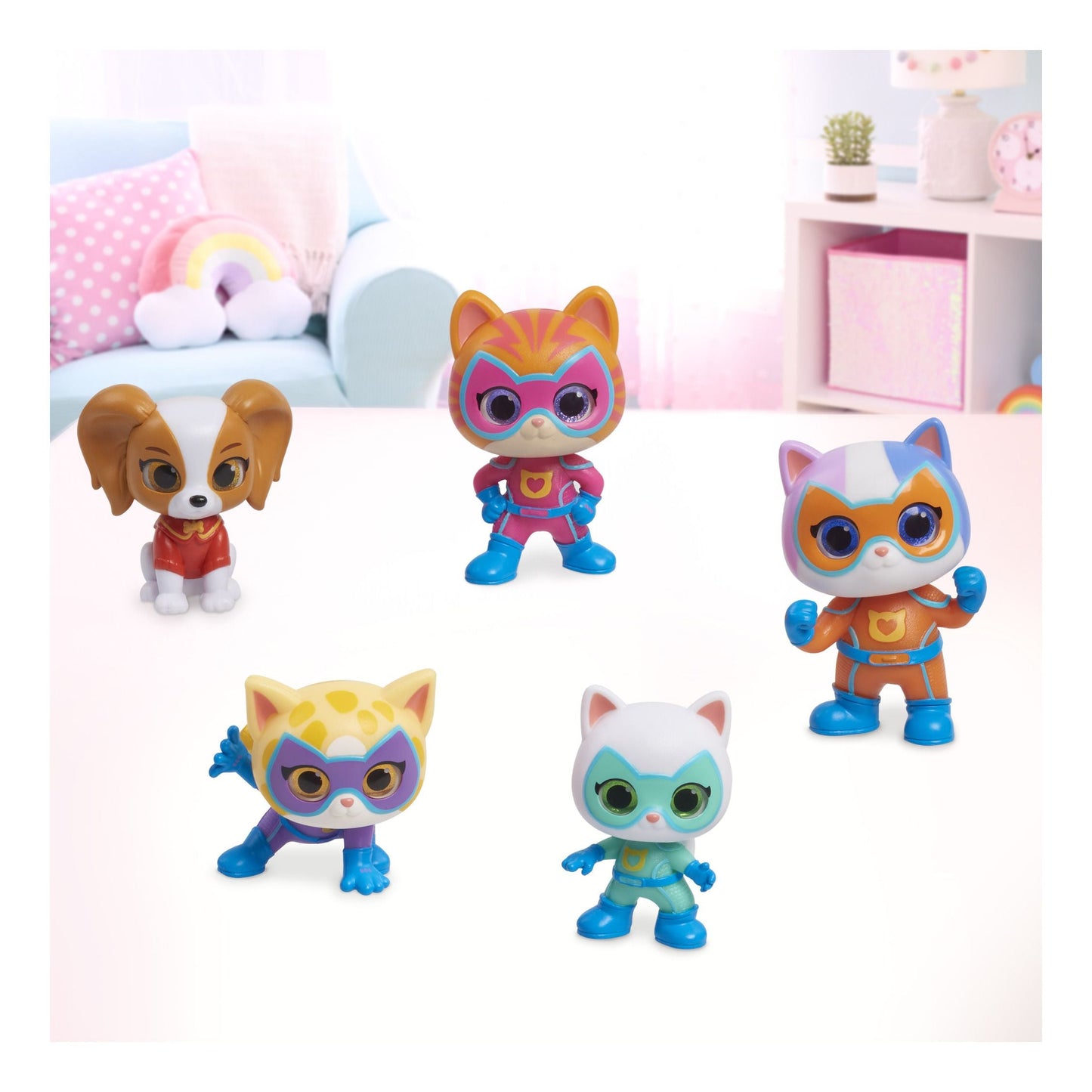 SuperKitties Collectible Hero Squad Figure Set