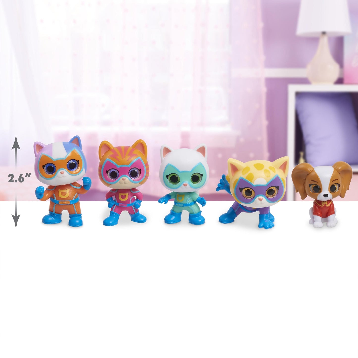 SuperKitties Collectible Hero Squad Figure Set