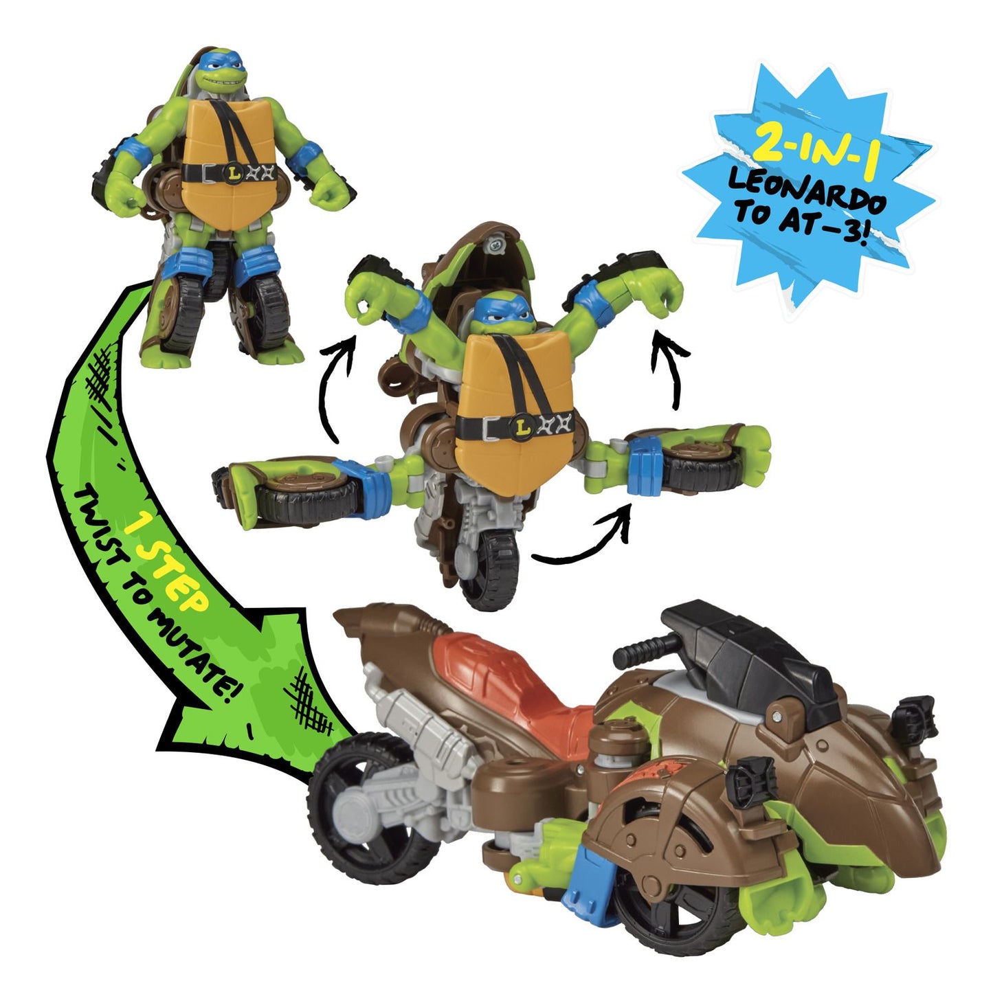 Tales of TMNT Twist N Mutate Figure - Leonardo