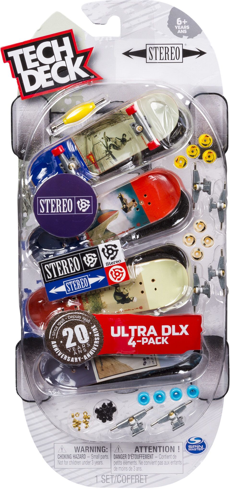 Tech Deck 96mm Fingerboard 4 Pack Assorted