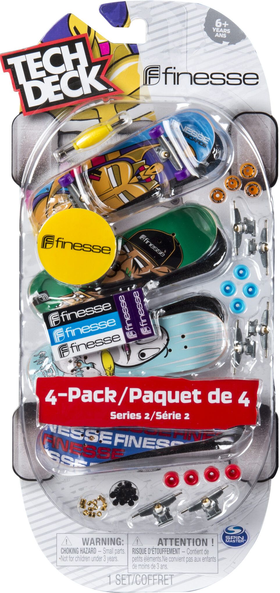 Tech Deck 96mm Fingerboard 4 Pack Assorted