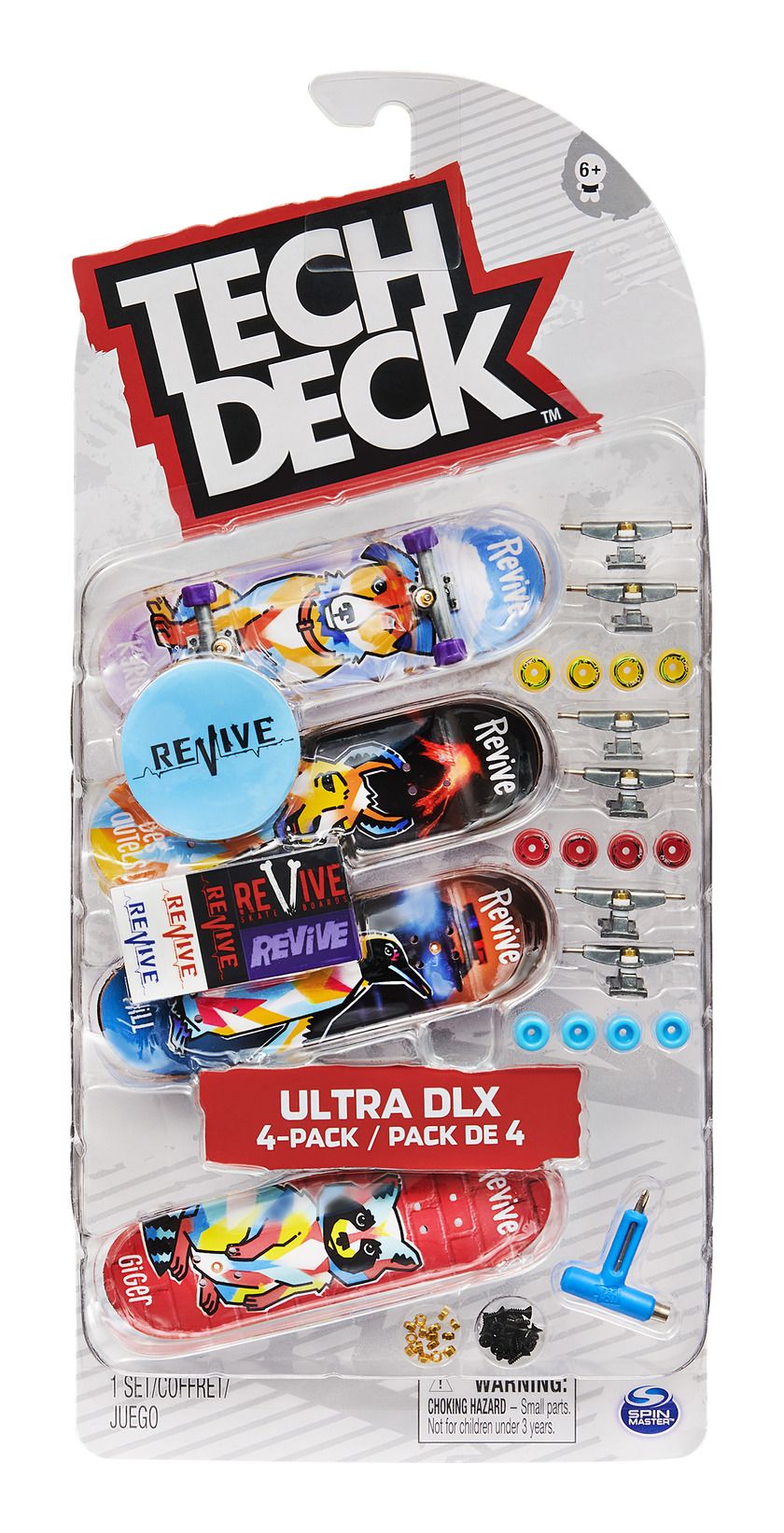 Tech Deck 96mm Fingerboard 4 Pack Assorted