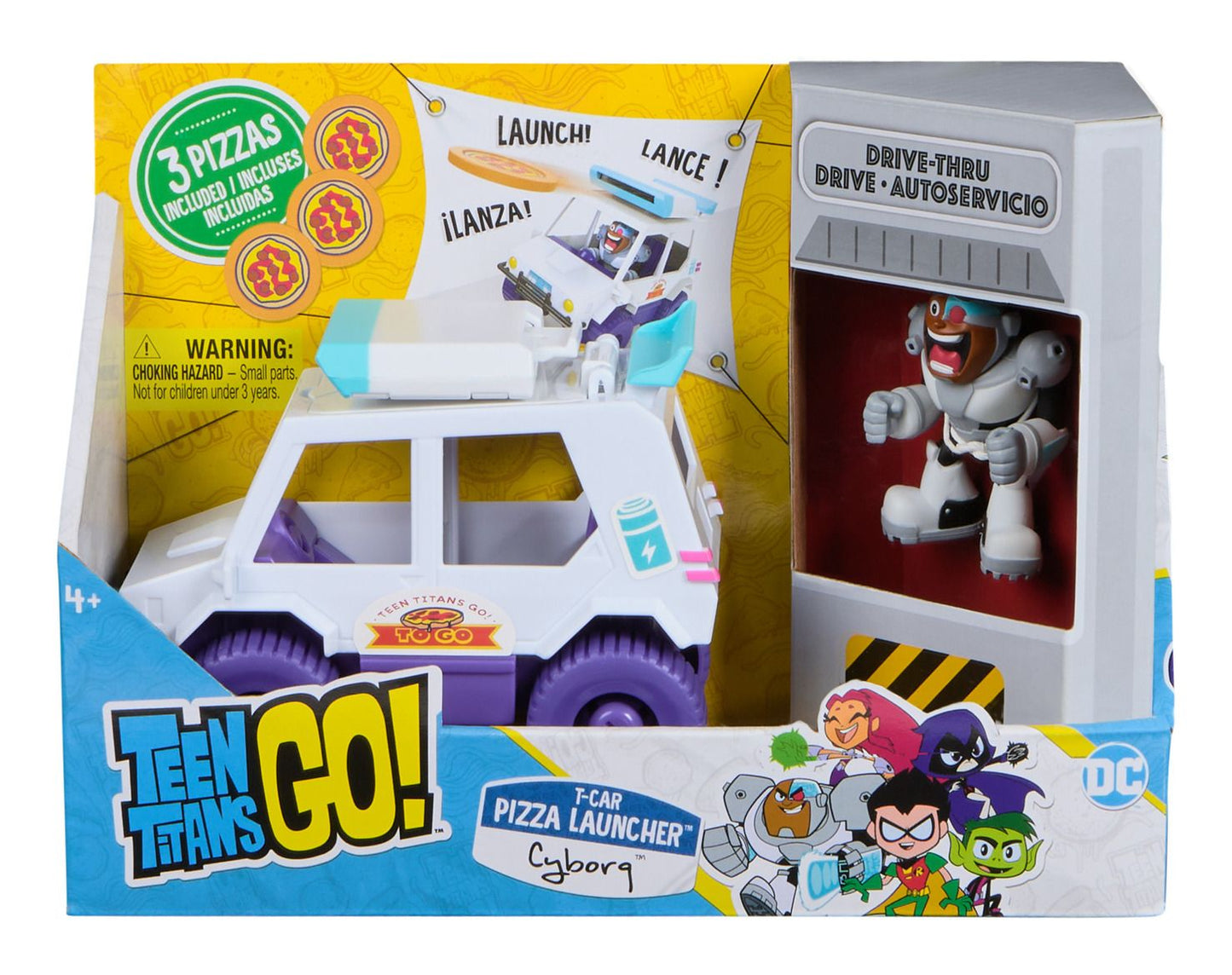 Teen Titans Go TGO VHC T-Car Pizza Launcher