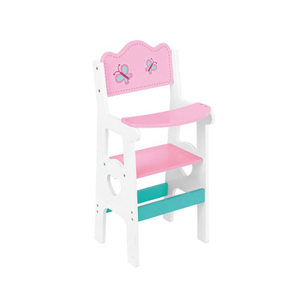 Wooden High Chair and Cradle Set