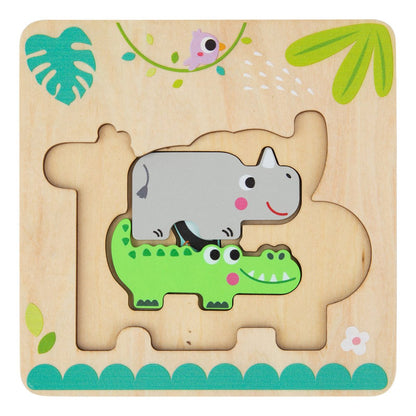 Wooden Multi-Layered Animal Puzzle