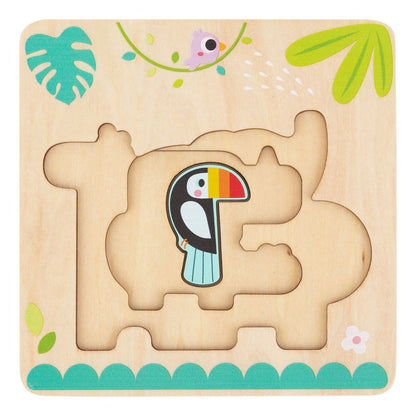 Wooden Multi-Layered Animal Puzzle