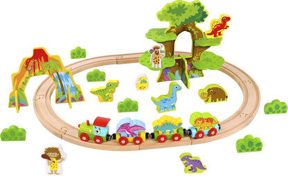 Wooden Small Dinosaur Train Set